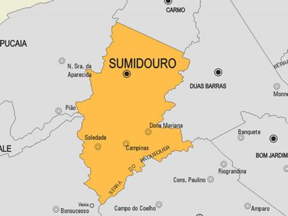 Žemėlapis Sumidouro savivaldybė