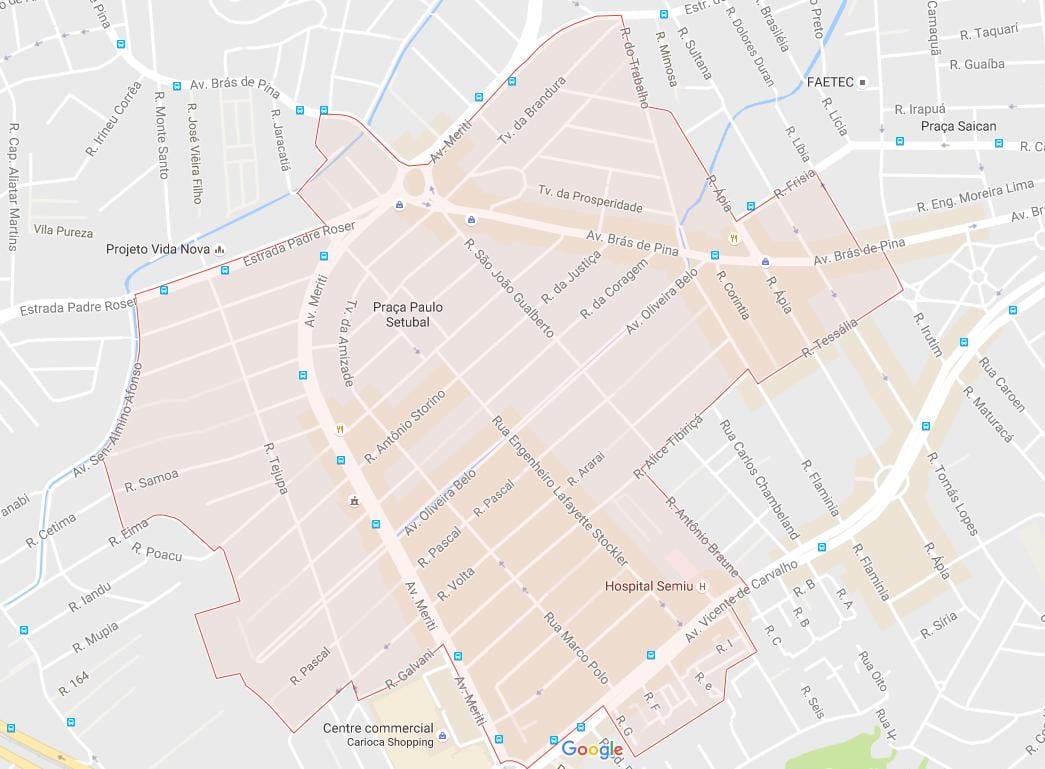Žemėlapis Vila da Penha