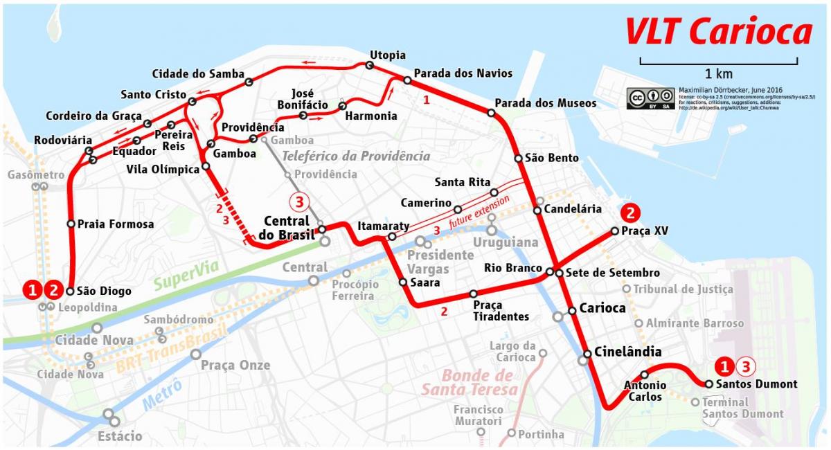 Žemėlapis VLT Rio de Žaneiras