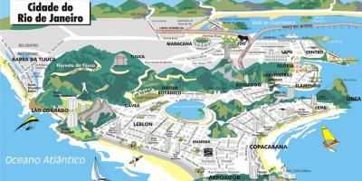 Žemėlapis 3d Rio de Žaneiras