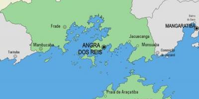 Žemėlapis Angra dos Reis savivaldybė