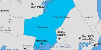 Žemėlapis Araruama savivaldybė