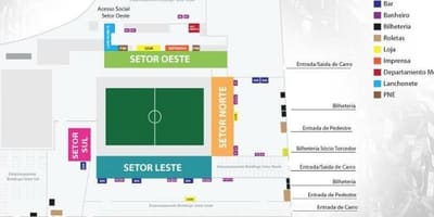 Žemėlapis Arena Botafogo