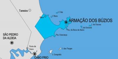 Žemėlapis Armasaun dos Búzios savivaldybė