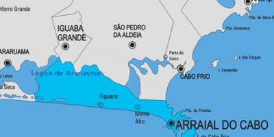 Žemėlapis Arraial do Cabo savivaldybė