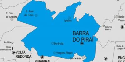 Žemėlapis Barra do Piraí savivaldybė