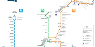Žemėlapis BRT Rio de Žaneiras