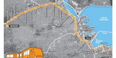 Žemėlapis BRT TransBrasil