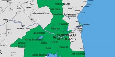Žemėlapis Carapebus savivaldybė