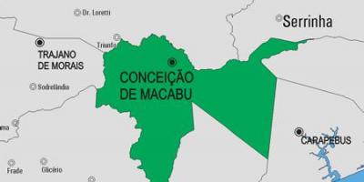 Žemėlapis Conceição de Macabu savivaldybė