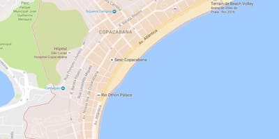 Žemėlapis Copacabana
