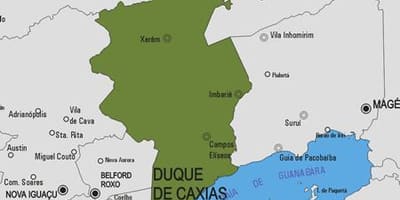 Žemėlapis Duque de Caxias savivaldybė