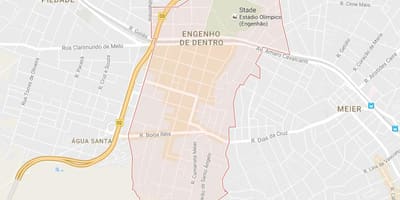 Žemėlapis Engenho de Dentro