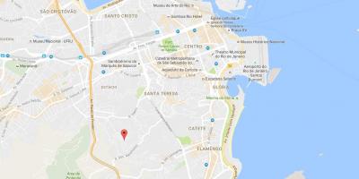 Žemėlapis favela Mangueira