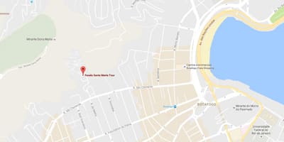 Žemėlapis favela Santa Marta