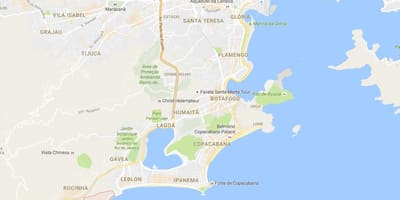 Žemėlapis favela Vidigal