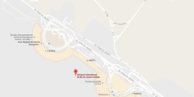 Žemėlapis Galeão oro uostas