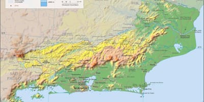 Žemėlapis geografiniu Rio de Žaneiras