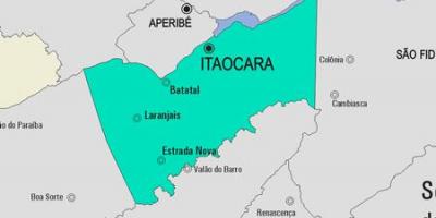 Žemėlapis Itaocara savivaldybė