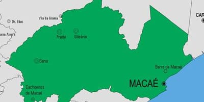 Žemėlapis Macaé savivaldybė