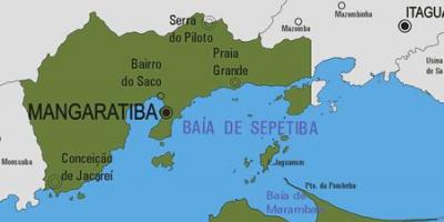 Žemėlapis Mangaratiba savivaldybė