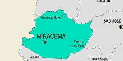 Žemėlapis Miracema savivaldybė