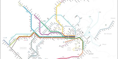 Žemėlapis monorail Tijuca
