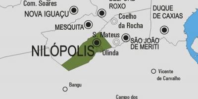 Žemėlapis Nilópolis savivaldybė