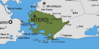 Žemėlapis Niterói savivaldybė