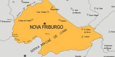 Žemėlapis Nova Friburgo savivaldybė