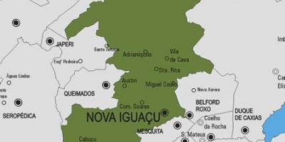Žemėlapis Nova iguaçu national park savivaldybė