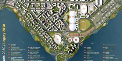 Žemėlapis Olympic park palikimas