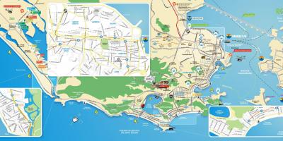 Žemėlapis paminklų Rio de Žaneiras