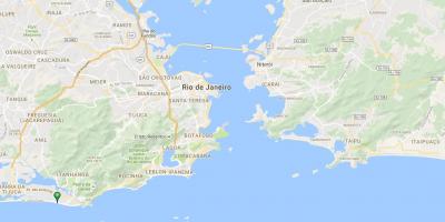 Žemėlapis paplūdimio Barra da Tijuca