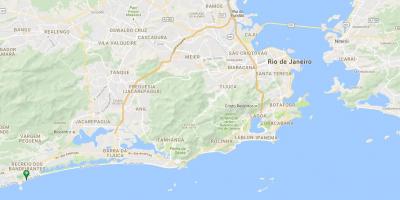 Žemėlapis paplūdimio Recreio dos Bandeirantes