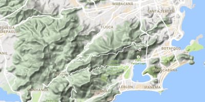Žemėlapis paramos Rio de Žaneiras