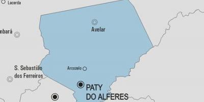 Žemėlapis Paty padaryti Alferes savivaldybė