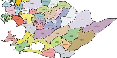 Žemėlapis Quartiers Niterói
