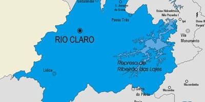 Žemėlapis Rio Claro savivaldybė