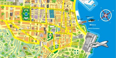Žemėlapis Rio de Žaneiras centras