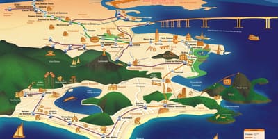 Žemėlapis Rio paminklai