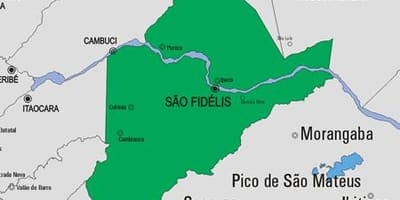 Žemėlapis San Francisco de Itabapoana savivaldybė