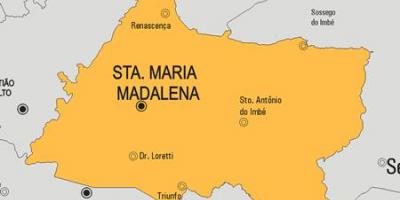 Žemėlapis Santa Maria Madalena savivaldybė