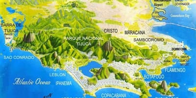 Žemėlapis Sao Conrado paplūdimys