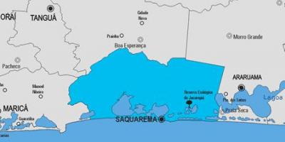 Žemėlapis Saquarema savivaldybė