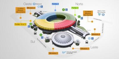 Žemėlapis stadionas, Maracana