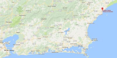 Žemėlapis stadionas Cláudio Moacyr de Azevedo