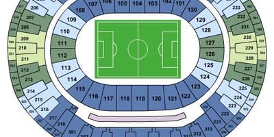 Žemėlapis stadionas Maracanã sièges