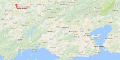 Žemėlapis stadionas Raulino de Oliveira