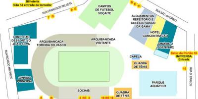 Žemėlapis stadionas San Januário